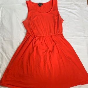 Scarlet Red Pleated Dress